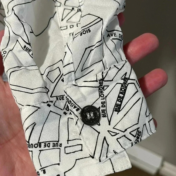 Karl Lagerfeld Paris Long Sleeve Blouse NWOT - Picture 9 of 16